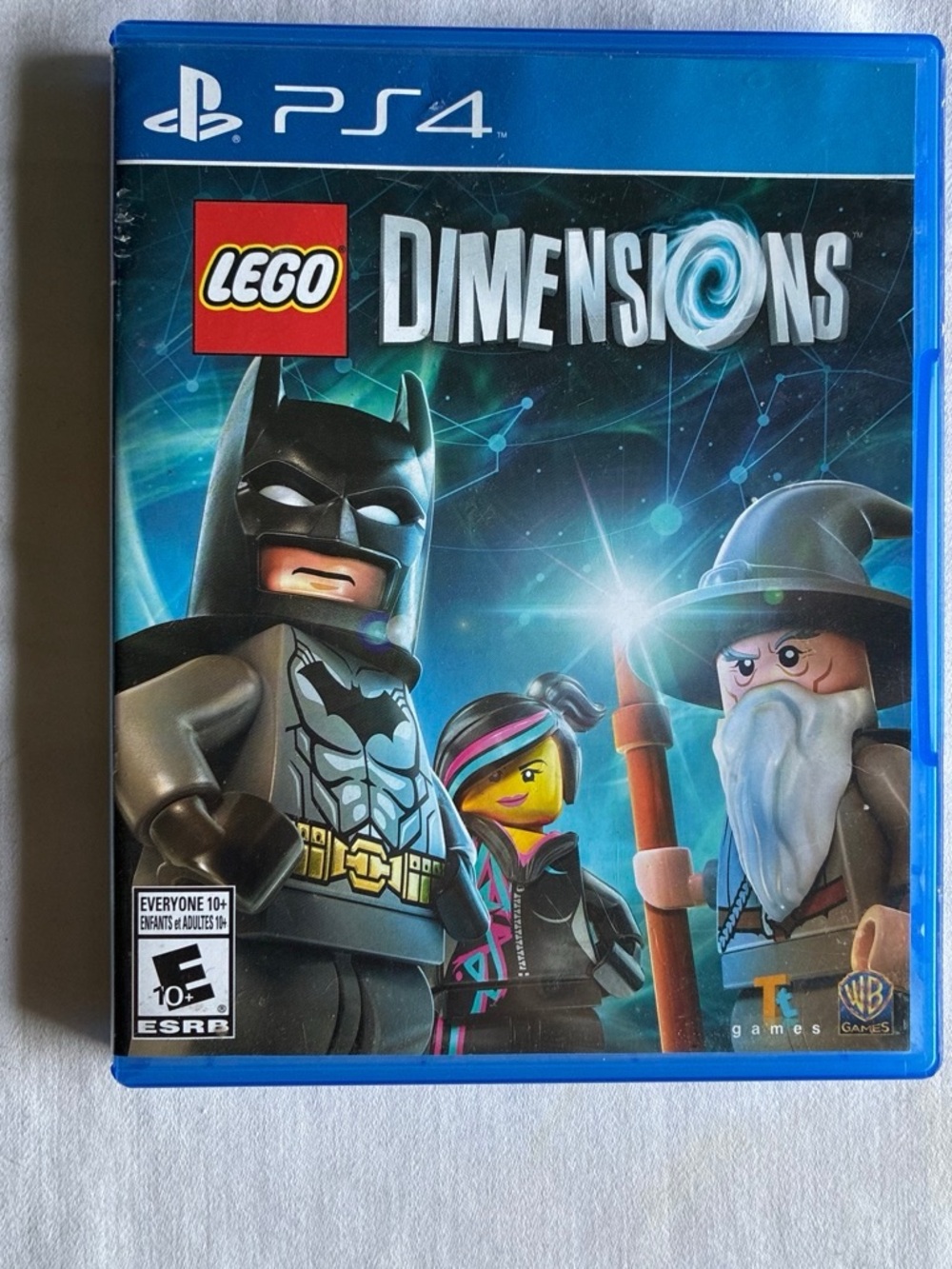 Lego Dimensions PS4 Case – Blue with Batman, Wyldstyle & Gandalf Art Works